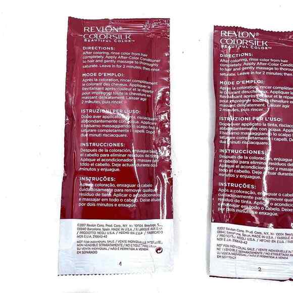 REVLON 🩷 Colorsilk After Color Conditioner 10 Packets - Picture 4 of 4
